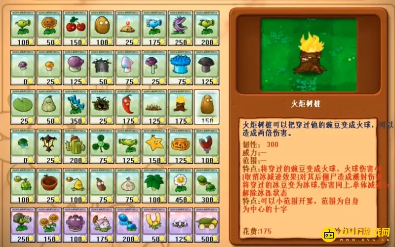 《植物大战僵尸》第一代植物大全
