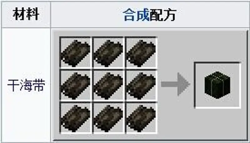 《我的世界》干海带块有什么用?