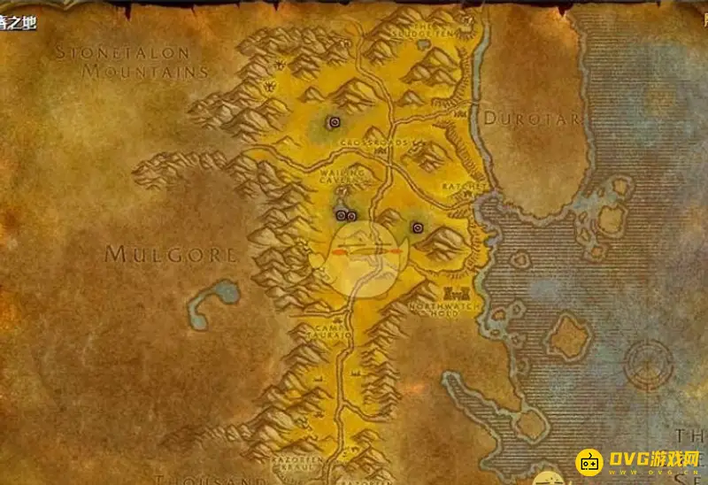 我的世界魔兽世界变异鱼钓点详解-贫瘠之地水域分布一览