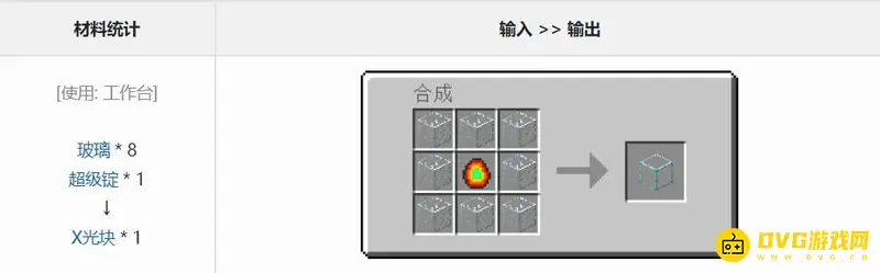 我的世界X光块怎么获得-X光块获取途径与材料解析
