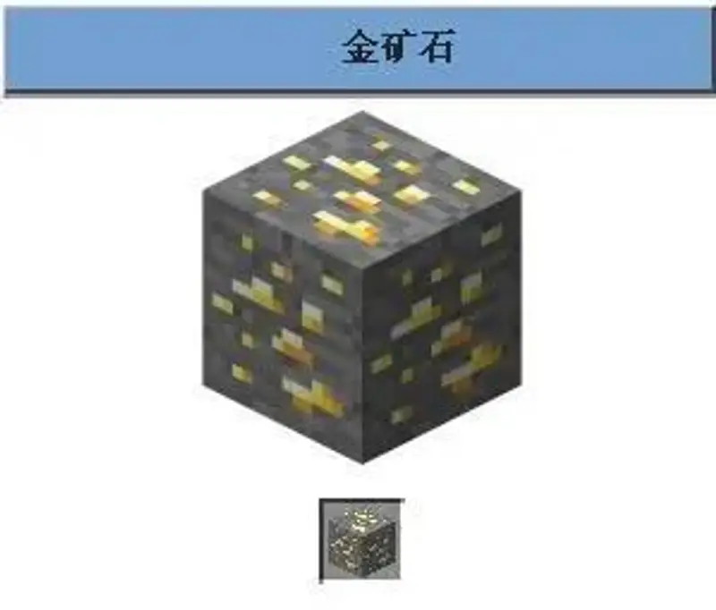 我的世界金矿石分布层数解析-如何高效获取金矿石