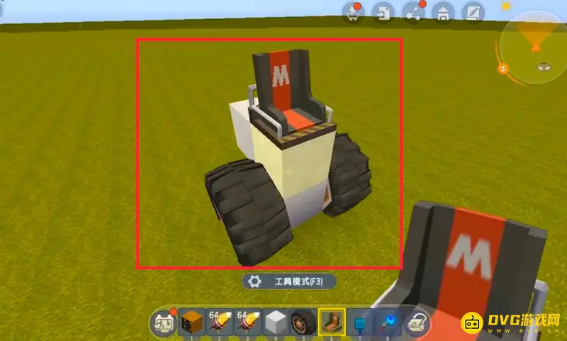 《迷你世界》火箭炮车制作教程