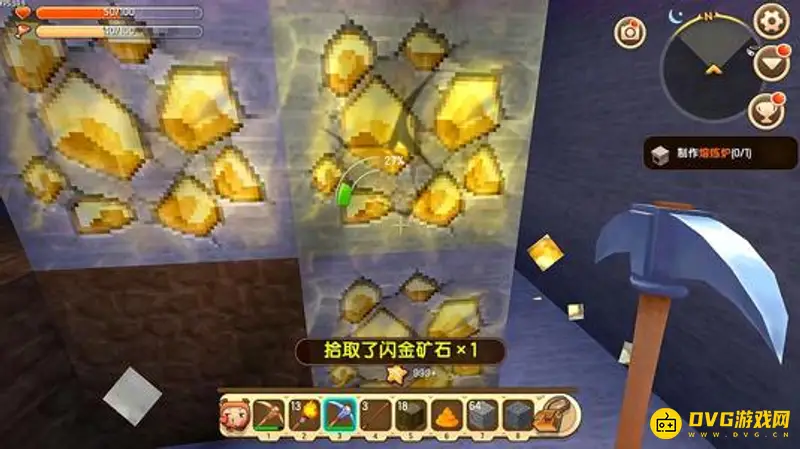 《迷你世界》金矿与钻石获取指南