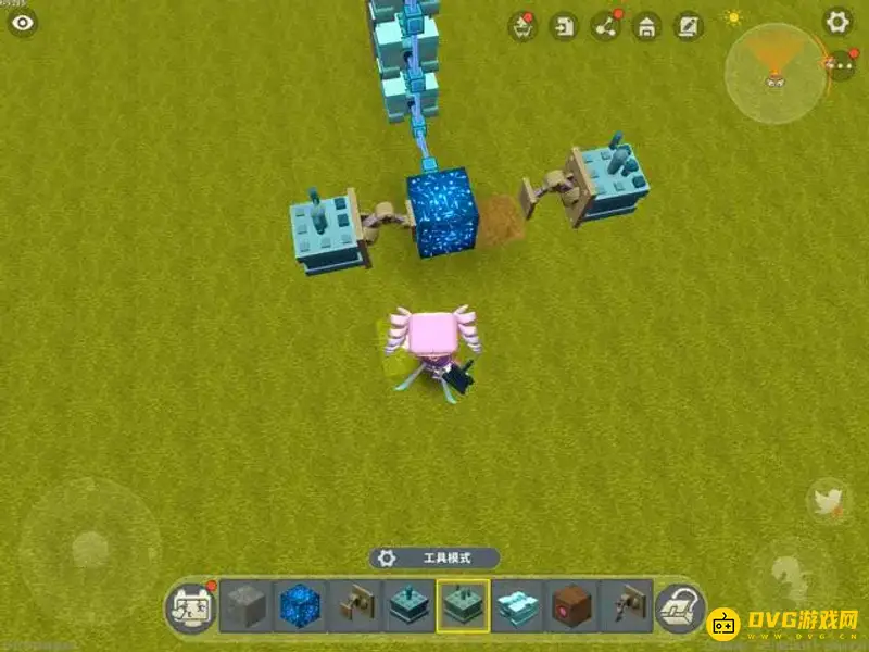 《迷你世界》全新电路版本自动门怎么制作-自动门的制作方法