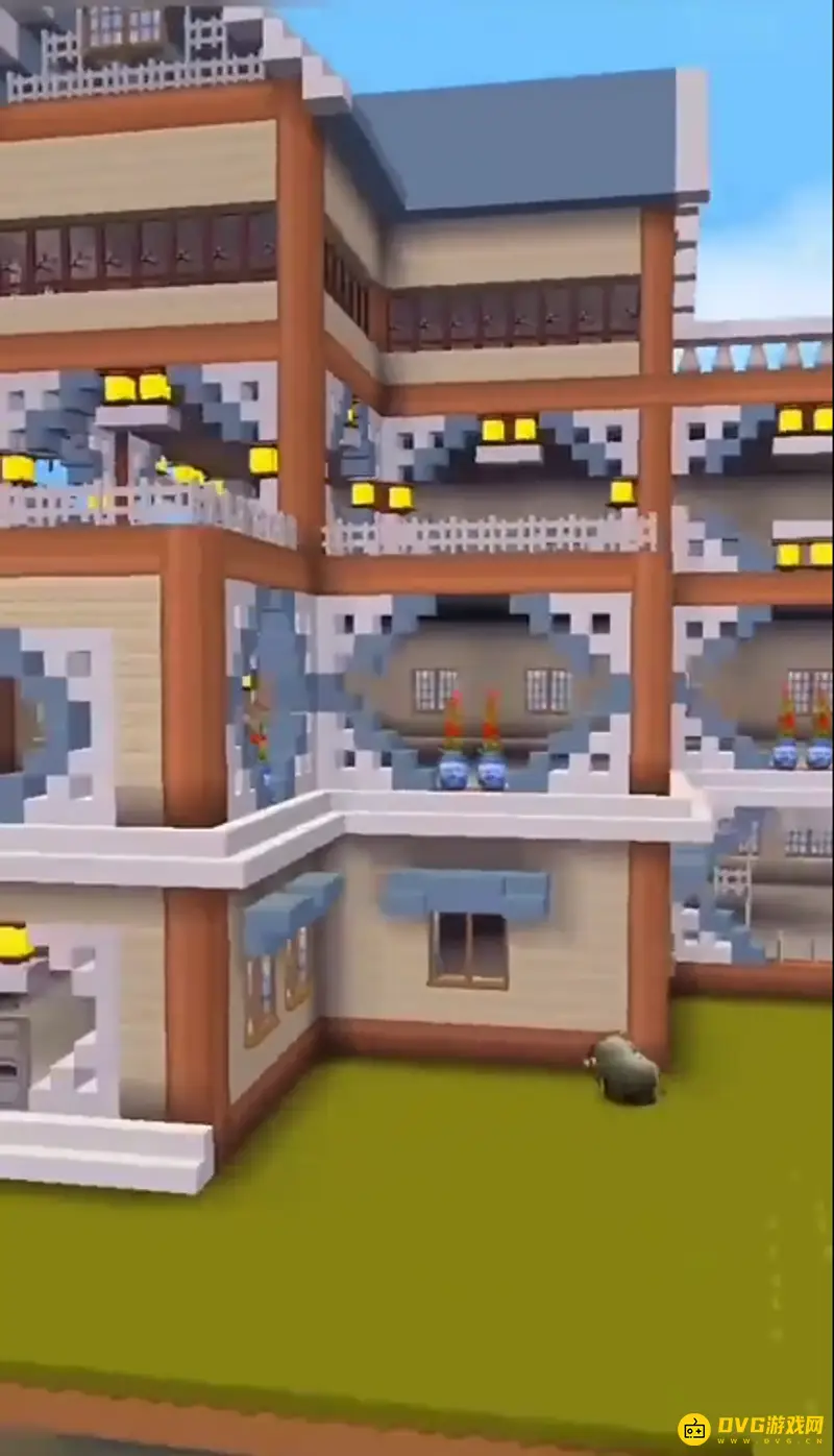 《迷你世界》4层豪华别墅建造指南