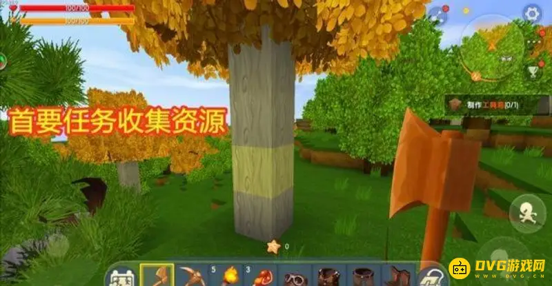 《迷你世界》白杨木别墅制作教程