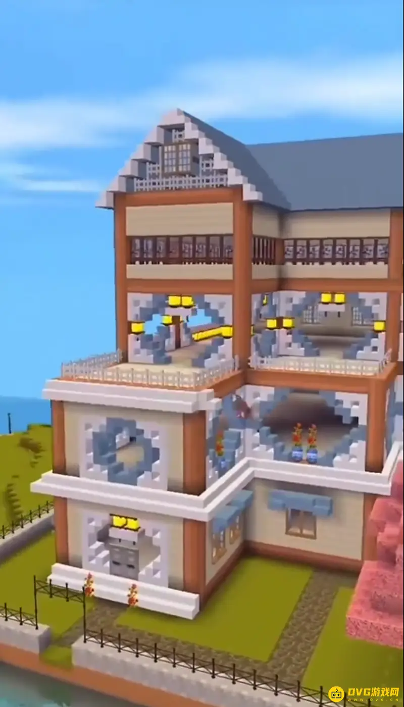 《迷你世界》4层豪华别墅建造指南
