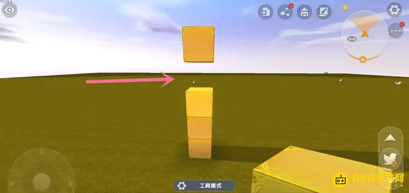 《迷你世界》玻璃旋转门制作指南