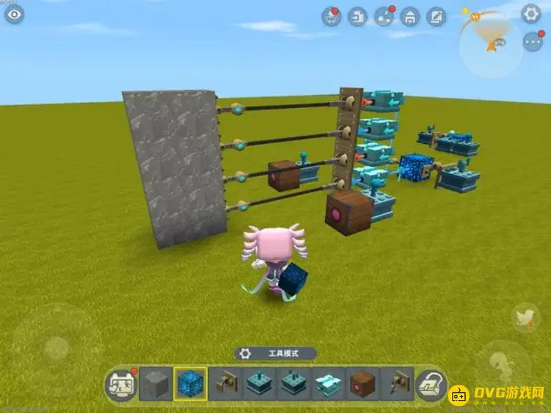 《迷你世界》全新电路版本自动门制作指南