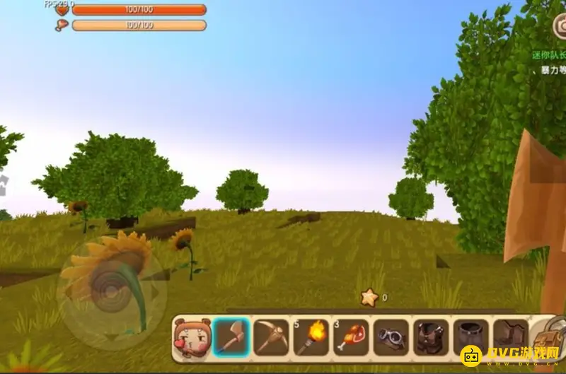 《迷你世界》新手砍树教程