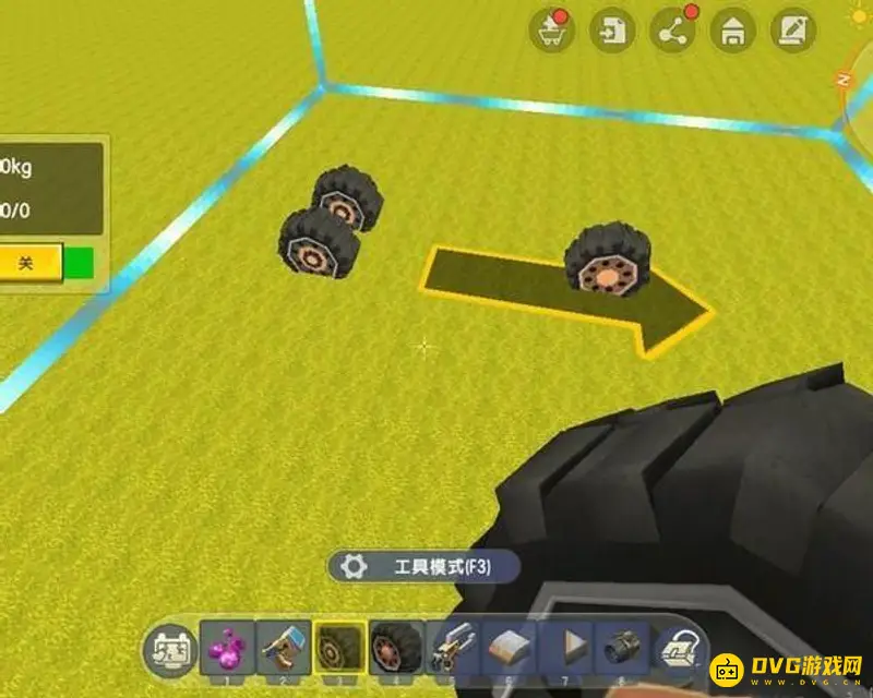 《迷你世界》军用战斗机制作教程