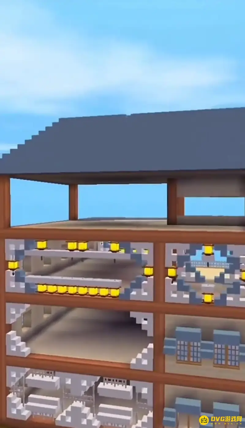 《迷你世界》4层豪华别墅建造指南