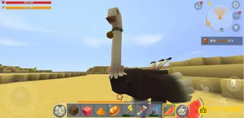 《迷你世界》鸵鸟驯服方法详解