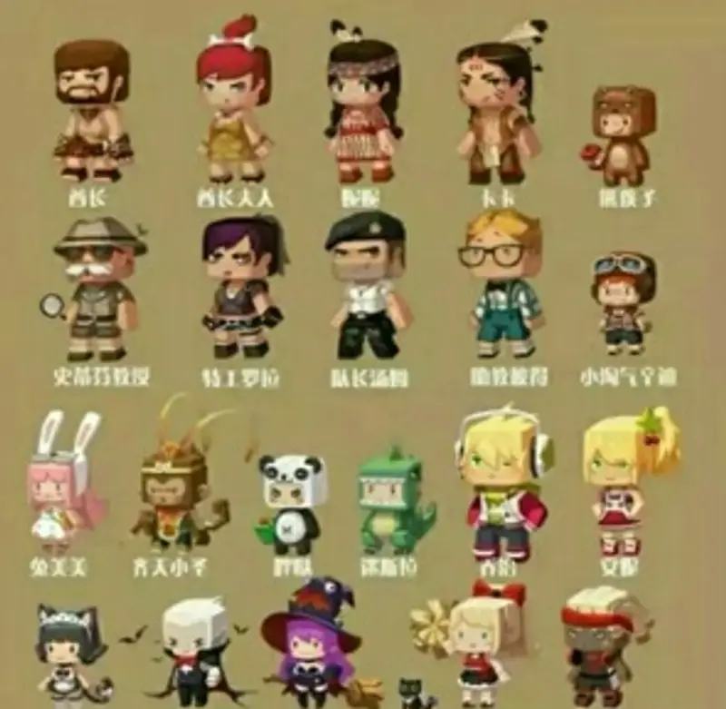 《迷你世界》人物名字大全
