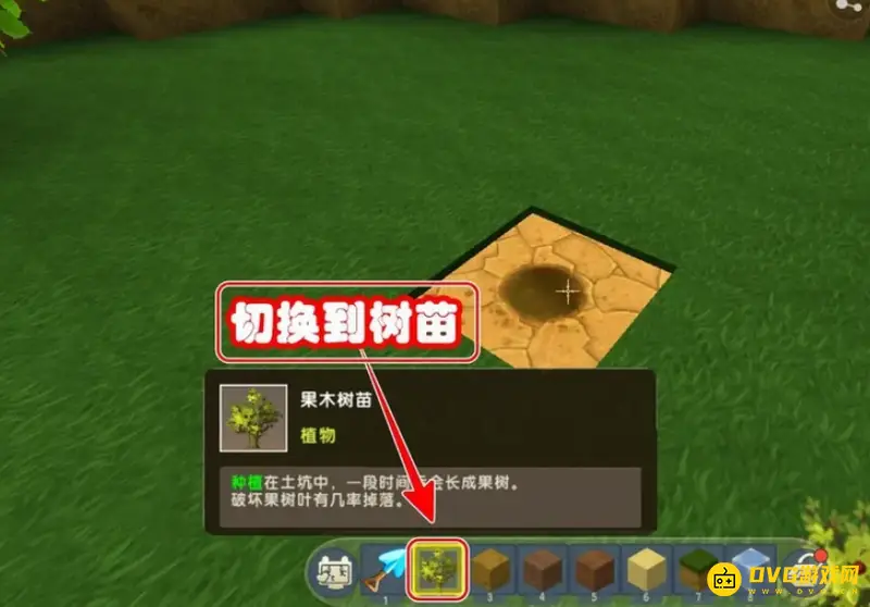 《迷你世界》挖土坑种树方法详解