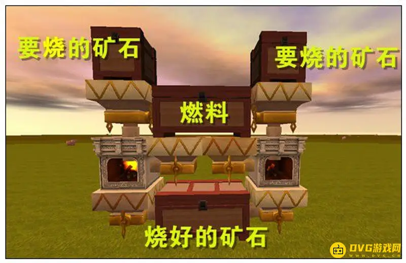 《迷你世界》自动熔炼炉制作教程