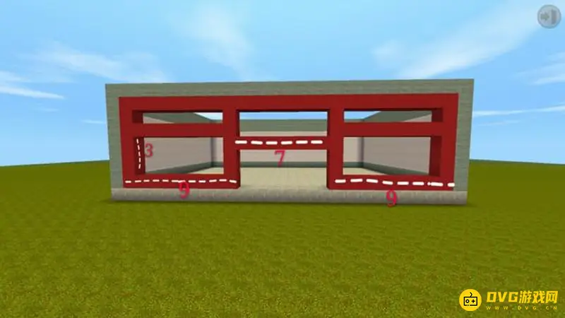 《迷你世界》中式山庄建造教程