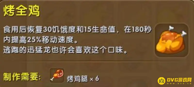 《迷你世界》迅猛龙食物详解