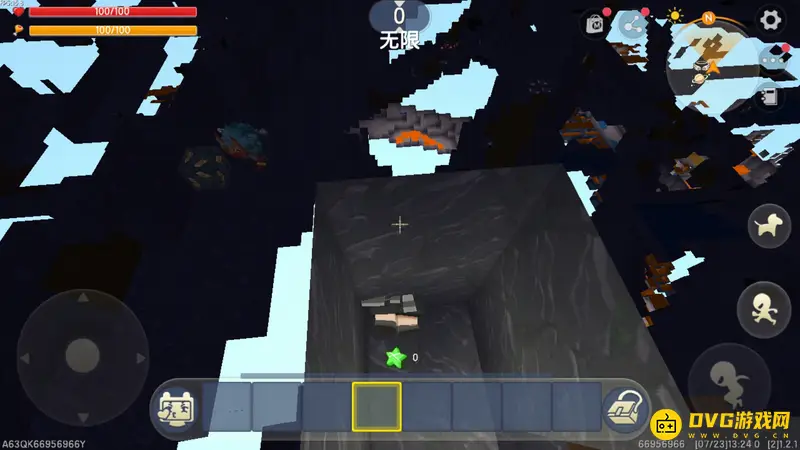 《迷你世界》卡视角找矿洞技巧