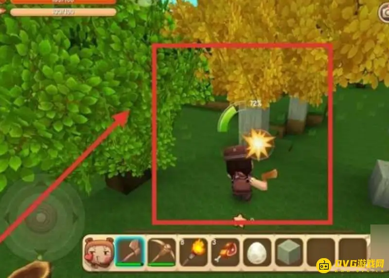 《迷你世界》砍树爆星星方法详解