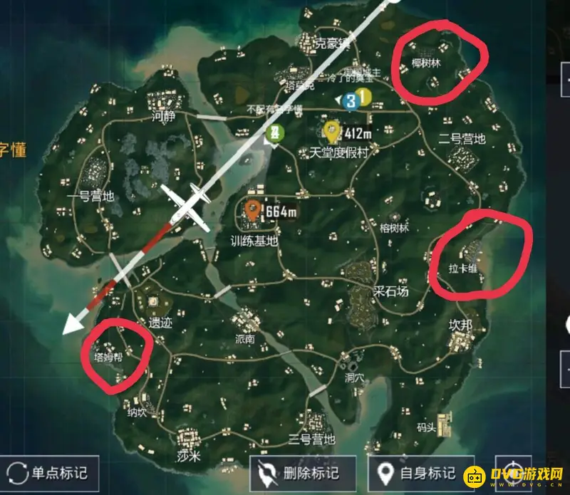 《和平精英》SS18雨林苟分点推荐