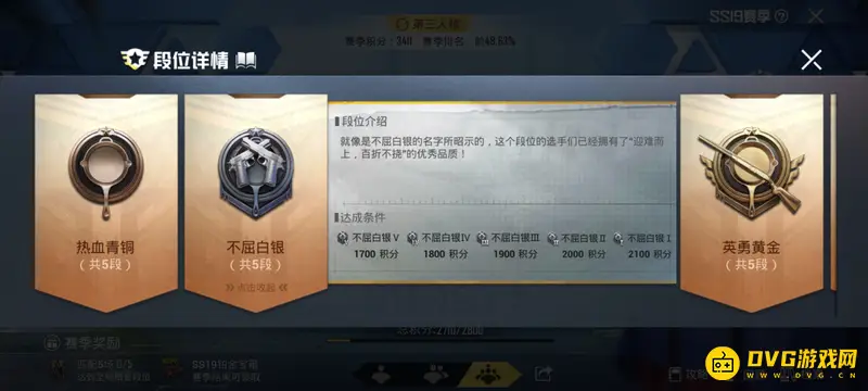 《和平精英》SS19段位上分难度解析