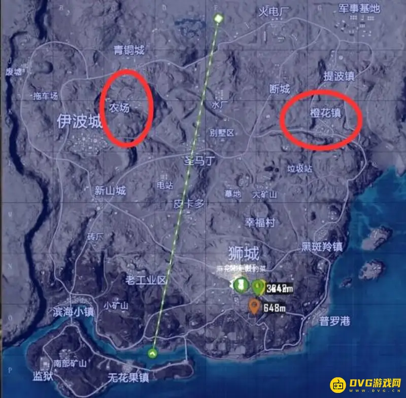 《和平精英》SS19沙漠地图物资最丰富地点
