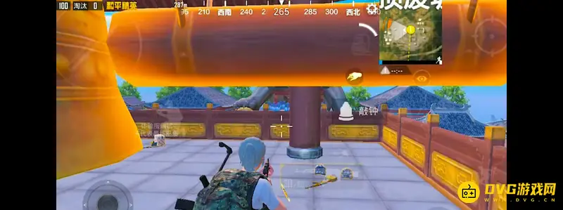 《和平精英》龙狮城钟敲击攻略