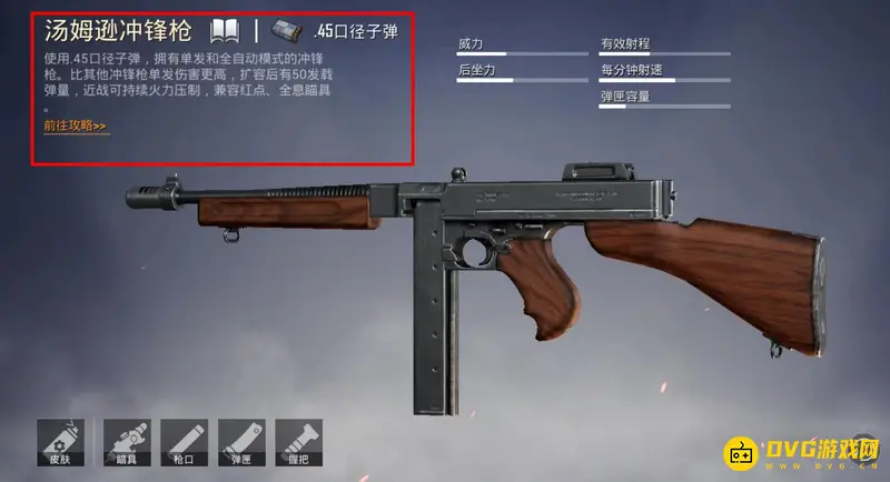 《和平精英》SS19汤姆逊冲锋枪性能解析