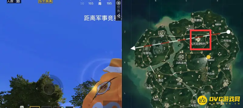 《和平精英》天堂度假村位置解析
