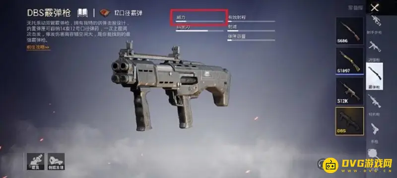 《和平精英》dbs与s12k伤害对比