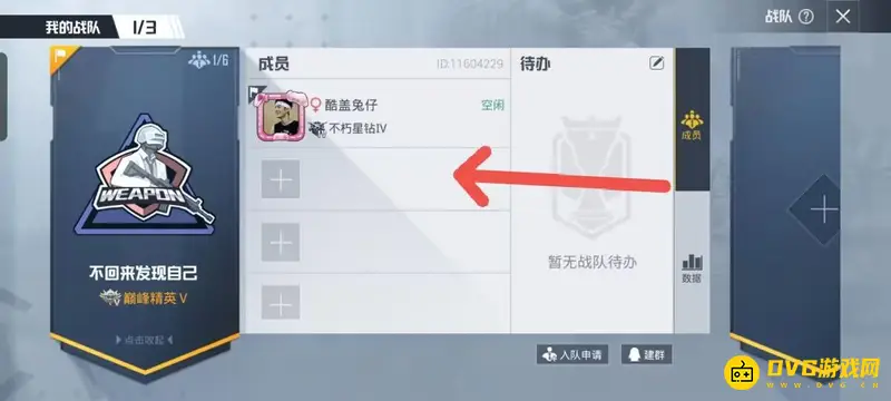 《和平精英》巅峰队友查看方法