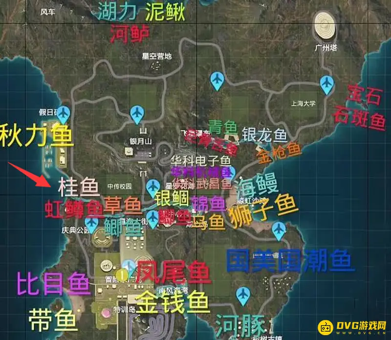 《和平精英》绿洲世界钓桂鱼攻略