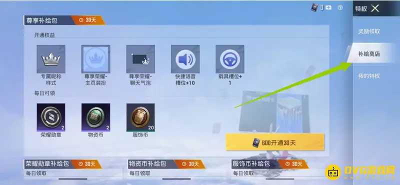 《和平精英》ss21精英特权体验卡详解