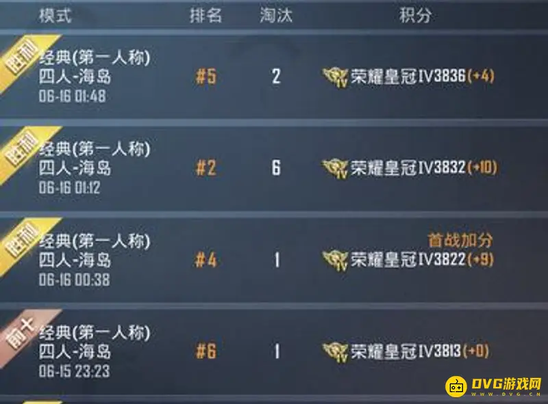 《和平精英》拉分机制解析