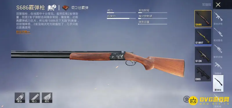 《和平精英》手游武器排行