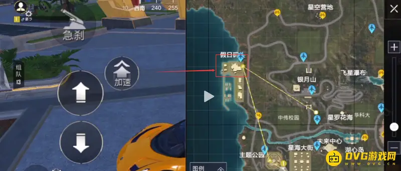 《和平精英》绿洲世界明日之灯位置解析