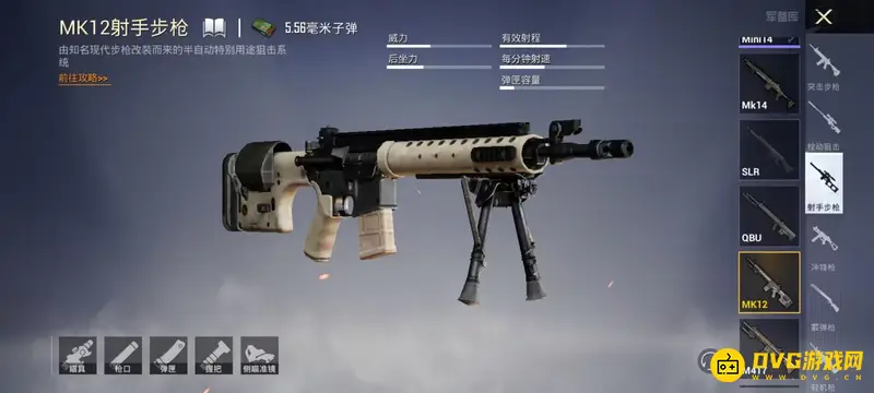 《和平精英》MK12伤害详解-MK12性能与弹药介绍