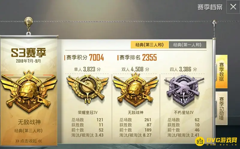 《和平精英》吃鸡无敌战神分数详解