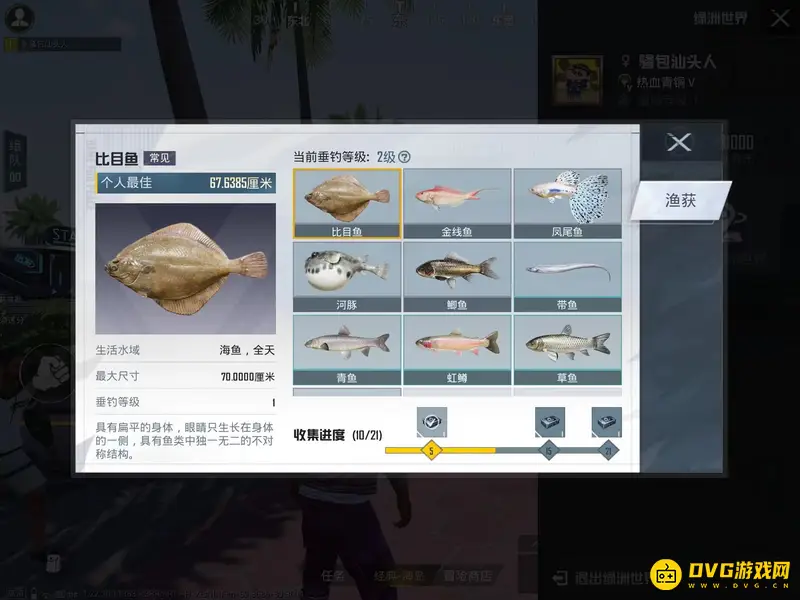 《和平精英》绿洲世界鱼竿介绍