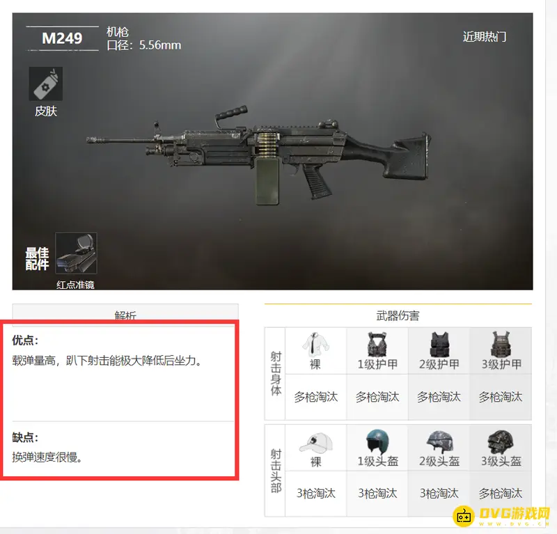 《和平精英》M249与MG3对比分析-轻机枪性能详解