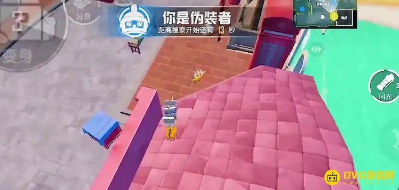《和平精英》SS19躲猫猫卡树技巧