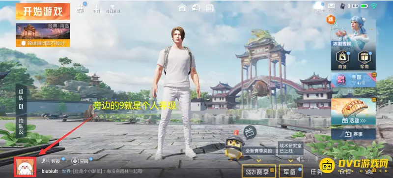 《和平精英》等级查看指南
