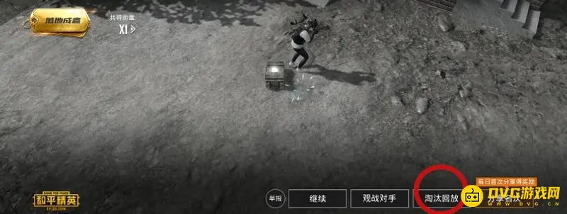《和平精英》淘汰回放观看方法
