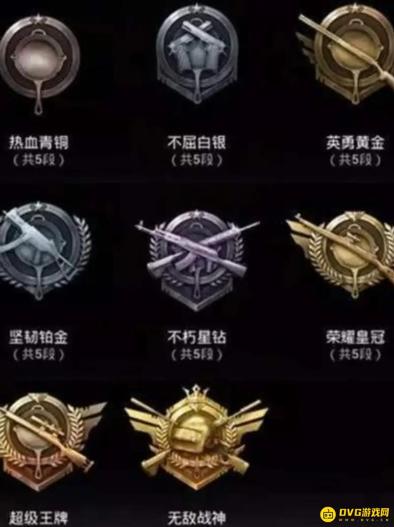 《和平精英》段位设定详解
