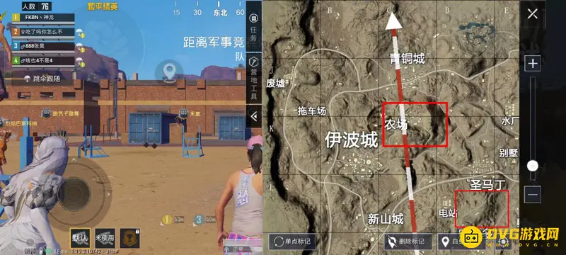 《和平精英》ss19沙漠地图苟分点详解