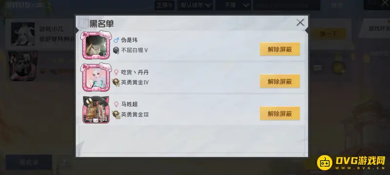 《和平精英》拉黑陌生玩家方法详解