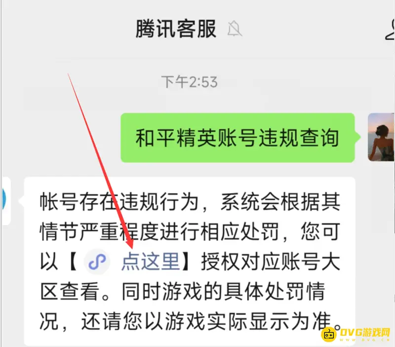 《和平精英》账号违规查询方法