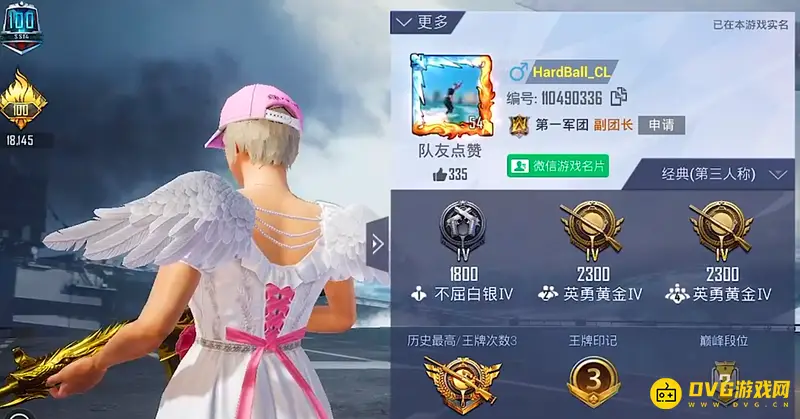 《和平精英》晶翼女神套装拥有者揭秘