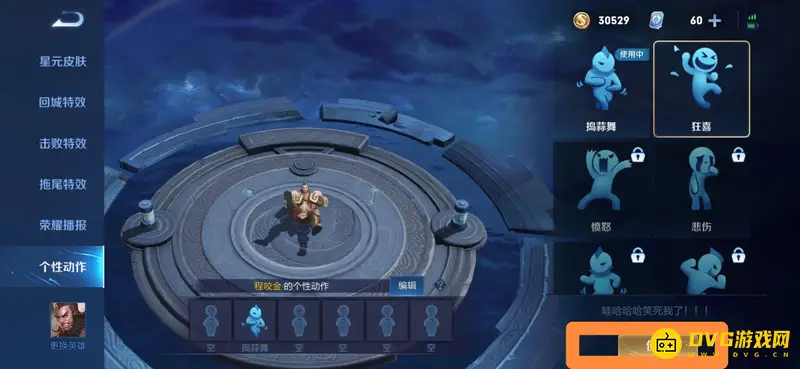 《王者荣耀》个性动作使用指南